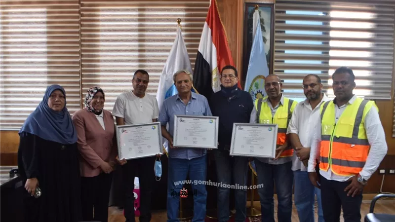 حصول ثلاث محطات صرف صحي بمطروح علي الشهادة الدولية