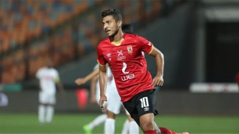 محمد شريف يحرز الهدف الثانى للأهلى فى شباك وادى دجلة