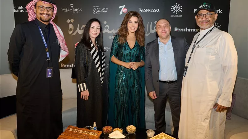 نانسي عجرم ووائل كفوري في حفل بنكهة لبناني يشعل أجواء جدة سوبر دوم