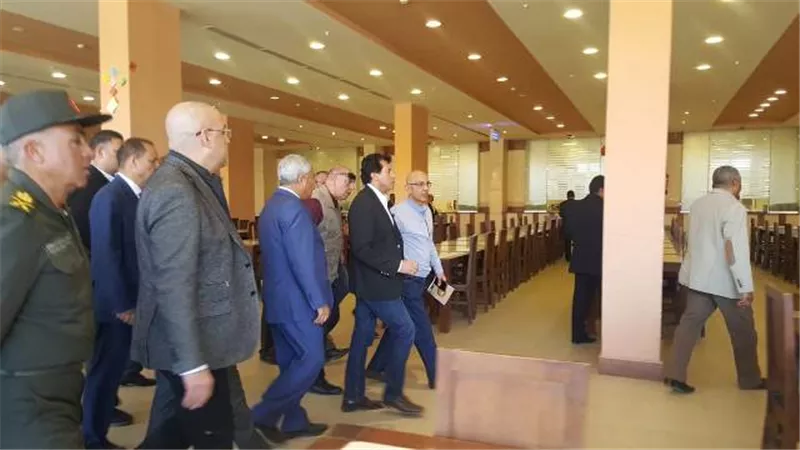 وزراء الشباب والرياضة والاسكان والتنمية المحلية يتفقدون معسكر الشباب الدولى واستاد اسوان