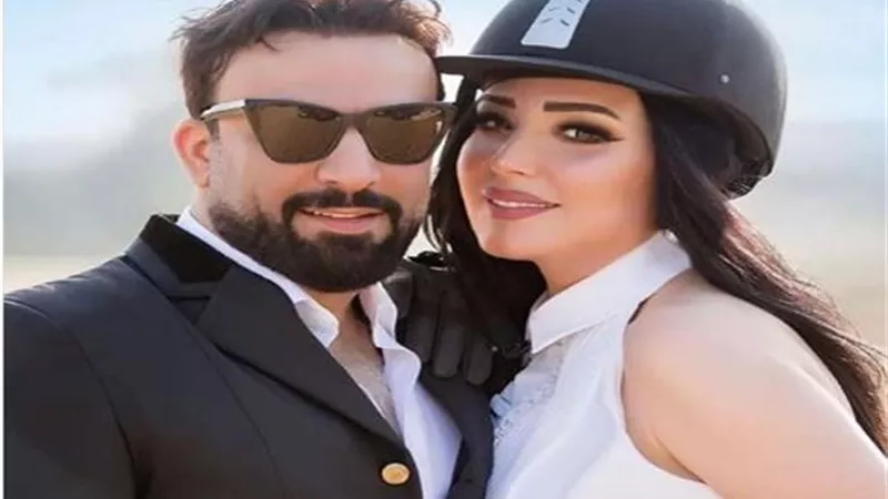 قبلة ساخنة من عبير صبرى لزوجها فى اليوم العالمى للمرأة .. صور
