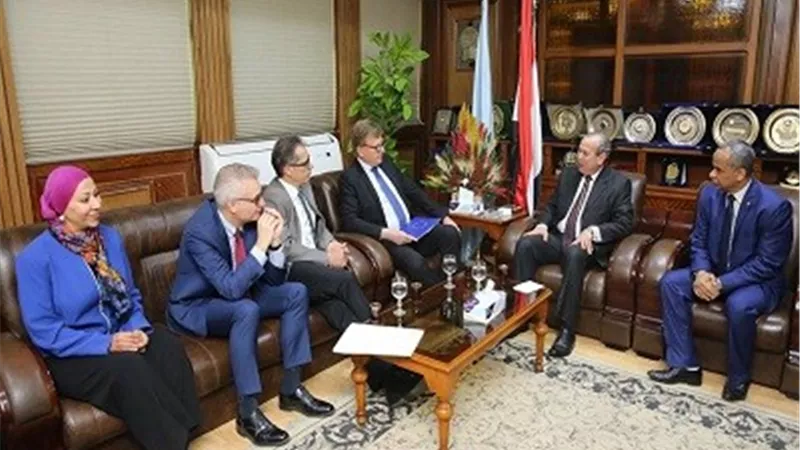 محافظ كفرالشيخ يستقبل سفراء الاتحاد الأوروبي وسويسرا وألمانيا