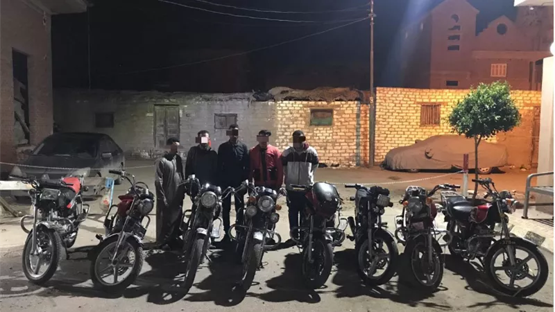 إلقاء القبض على عصابة سرقة الدرجات البخارية بكفر الشيخ