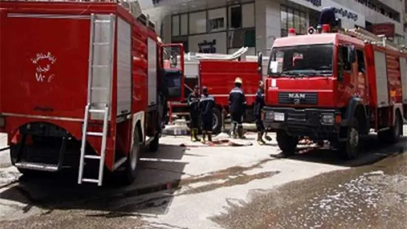 السيطرة على حريق بمخزن مواد غذائية بطنطا