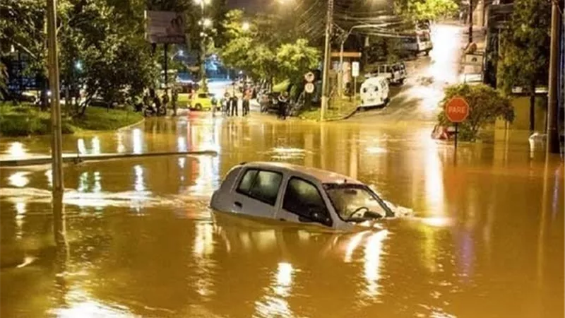 اصابة 18شخصا بفيضانات البرازيل