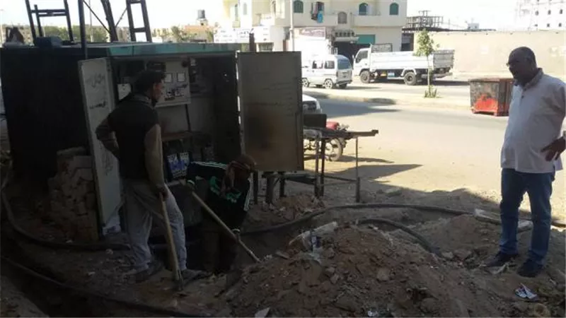 حملة لإزالة المخلفات والنباتات العشوائية بالمحولات والأكشاك بكهرباء الأقصر