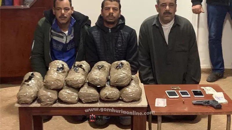 ضبط 30 كيلو بانجو وسلاح ناري بحوزة عصابة المخدرات بالدقهلية