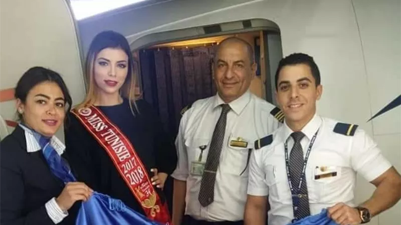 ملكة جمال تونس تصل القاهرة للمشاركة في مسابقة ملكة جمال العالم للسياحة والبيئة