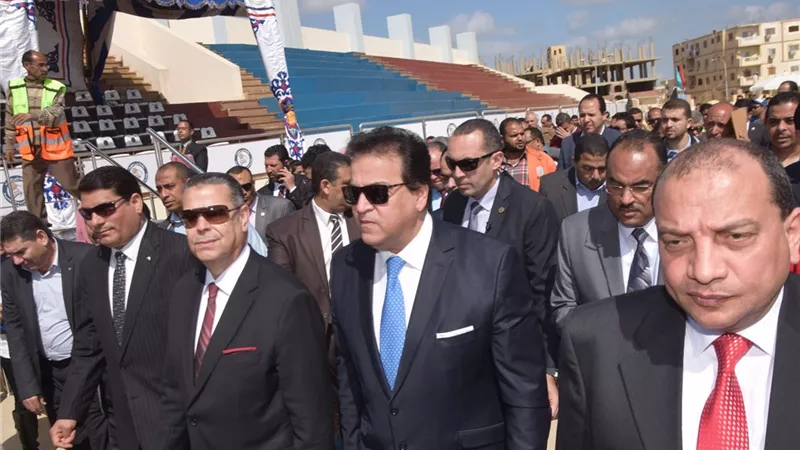 افتتاح كلية الزراعة ومعهد علوم المسنين بجامعة بني سويف
