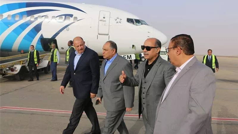 مطار أسوان الدولى يتزين لإستقبال وفود ملتقي الشباب العربى الإفريقى 2019