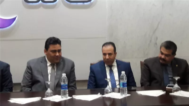عادل حامد يلتقى وفد اتصالات البرلمان.. صور