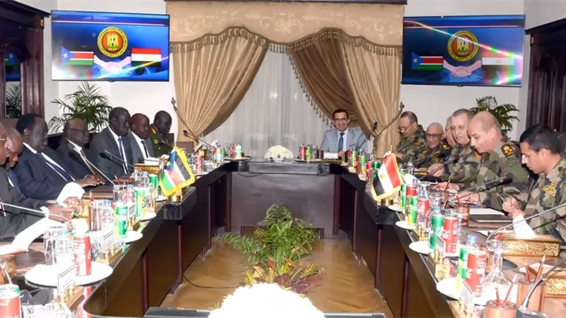 وزير الدفاع يلتقى مستشار رئيس جنوب السودان للشئون الأمنية