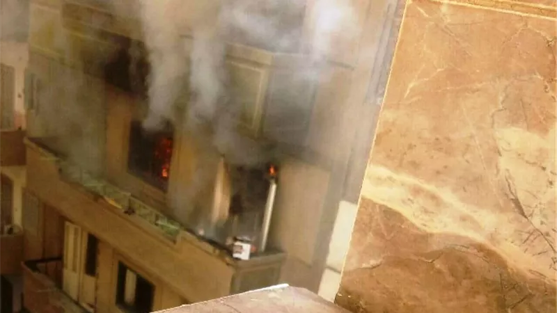 السيطرة علي حريق بشقة سكنية بالمنصورة