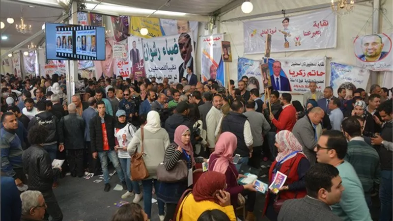 شبانة وميري ويونس وكامل والرمحي ويحيي أعضاء مجلس الصحفيين