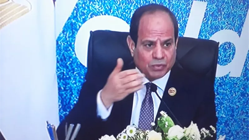 السيسى: الجغرافيا والتاريخ يعملان على تجاوز نقاط الخلاف العربى الافريقى