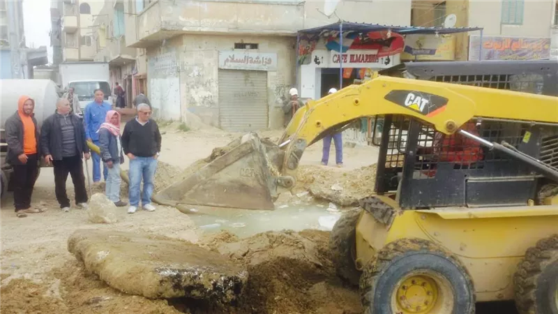 عودة المياة للمستقبل وابوصوير بعد انتهاء اعمال الاصلاح