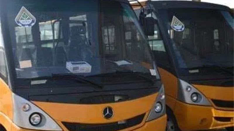 بدء تشغيل النقل الداخلى بالعاشر مجانا اليوم ولمدة أسبوع قبل اطلاقه رسميا