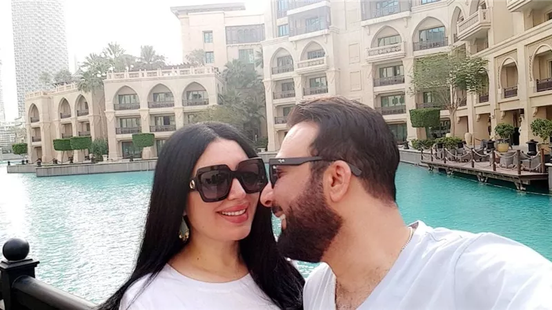عبير صبرى ترقص فى عيد ميلادها برفقة زوجها .. فيديو
