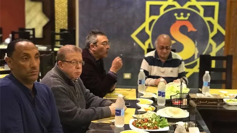 بط وحمام ومشويات فى حفل الغذاءلفريق طنطا احتفالا بالفوز على دمنهور وأعتلاء قمة بحرى بالصور