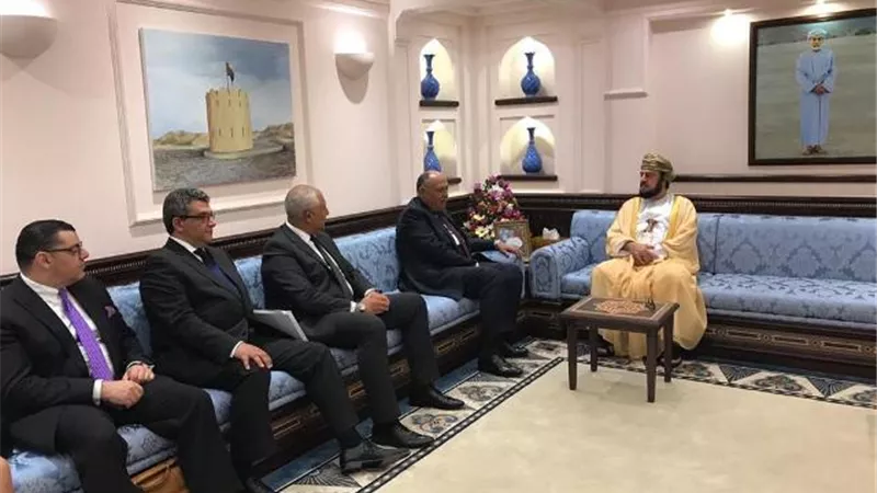 وزير الخارجية يلتقي نائب رئيس الوزراء العُماني والممثل الخاص لجلالة السُلطان قابوس