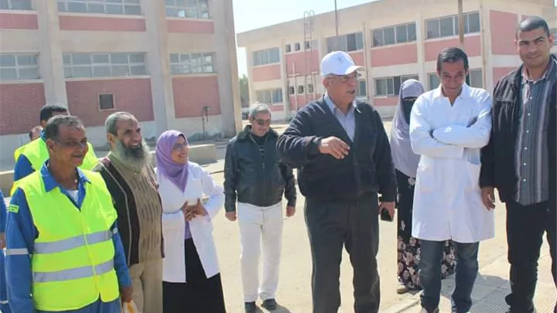 جوله على محطات المياه والصرف ببنى سويف