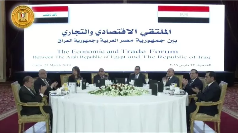 مدبولى و رئيس الوزراء العراقى يشهدان الملتقى الاقتصادى والتجارى بين البلدين