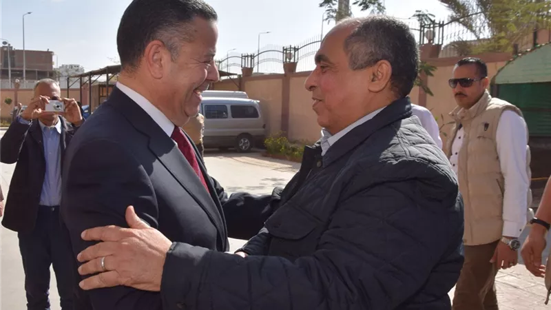 محافظ بني سويف يستقبل وزير الزراعة
