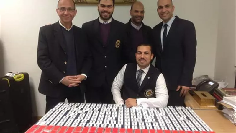 احباط تهريب مستلزمات طبيه بمطار برج العرب