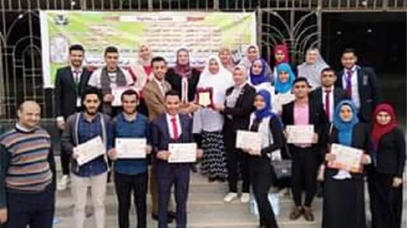 تمريض بنها الأولى في العروض العلمية على مستوى الجامعات
