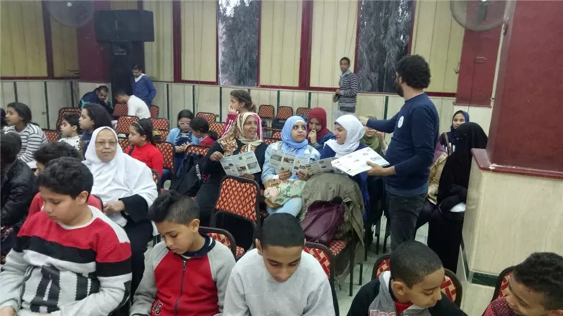 رئيس شركة المياه يشارك في التوعية بترشيد استهلاك المياه بمدرسة الروينى بمطروح