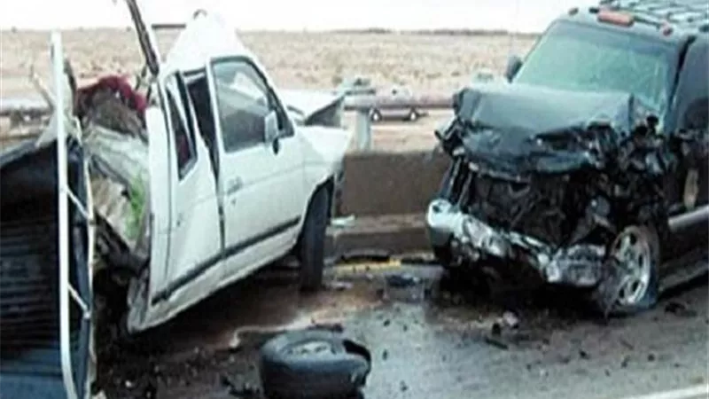 حادث تصادم بالعريش يسفر عن وفاة 2 واصابة 8