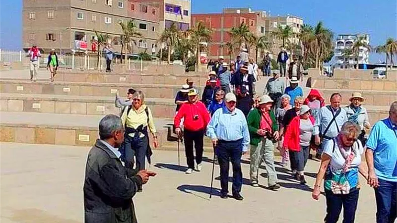 سوهاج تستقبل 119 سائحاً لزيارة المعالم الاثرية