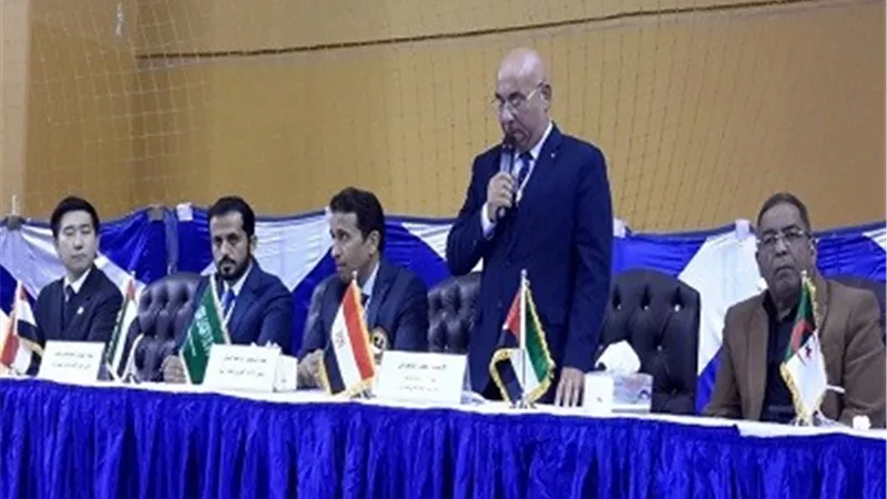 إفتتاح البطولة العربية للأندية للكاراتية وتدشين الشعار الجديد للإتحاد العربي