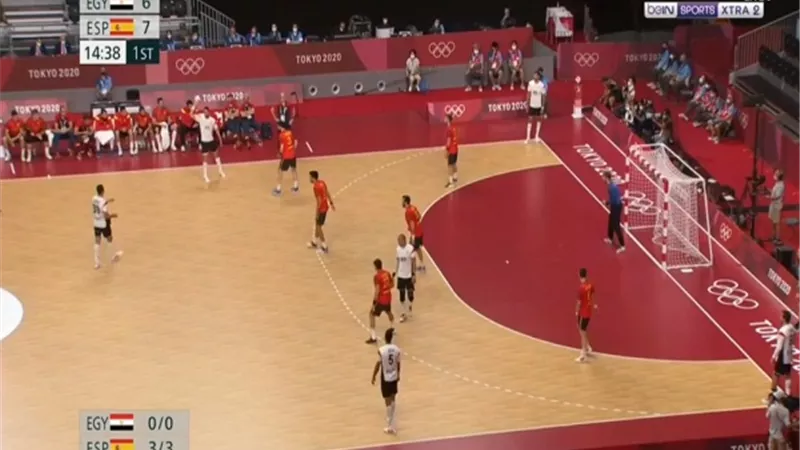 بعد ربع ساعة.. منتخب مصر يتعادل امام اسبانيا 7-7