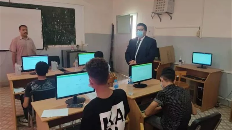 عقل يتفقد سير لجنة امتحانات الطلاب المرشحين لمدرسة الطاقة النووية بالضبعة بجنوب سيناء