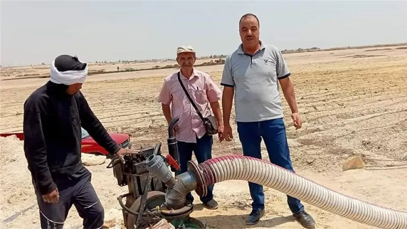ازاله تعدي علي ٢٥ فدان بسمسطا فى بنى سويف
