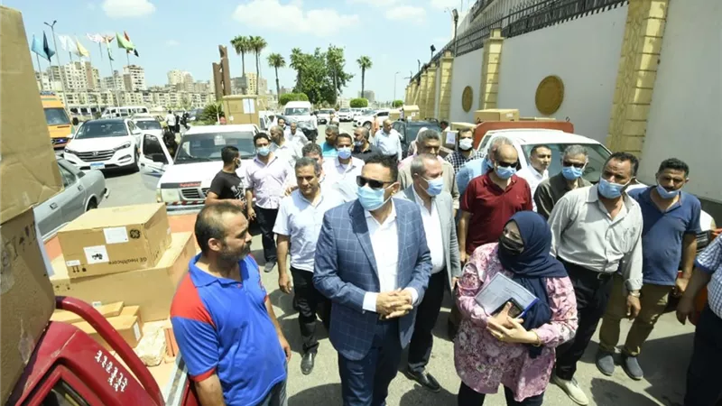 -محافظ الدقهليه يتفقد الأجهزة الطبية من وزارة الصحة دعما لمستشفيات المحافظة