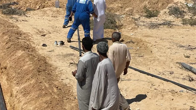 ازالة تعديات علي خطوط مياه الشرب بسيدي عبد الرحمن