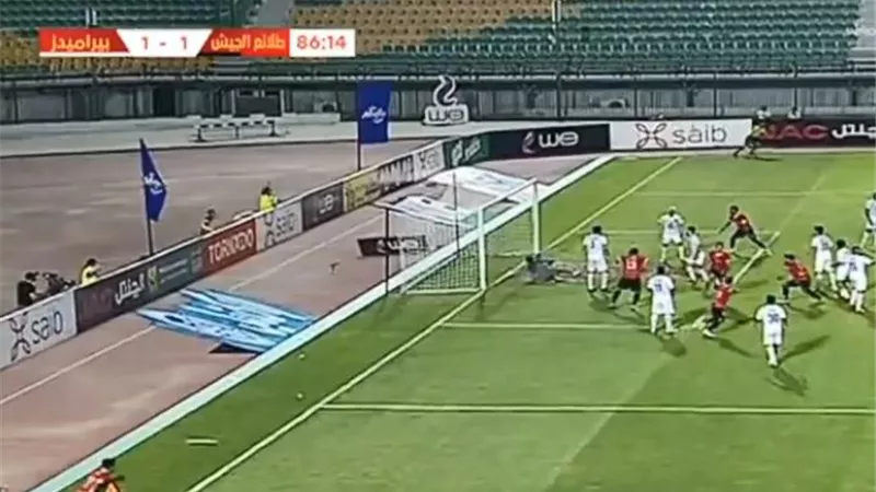 ناصر منسى يسجل هدف التعادل فى شباك بيراميدز