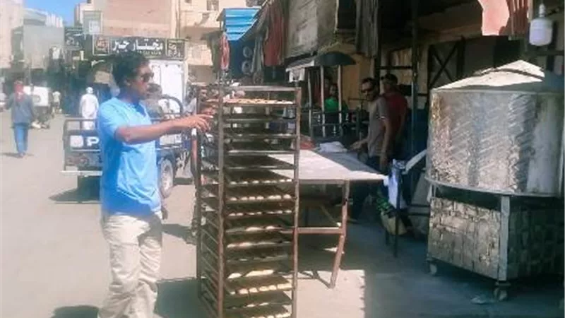 حملة لازالة الاشغالات وفتح الطرق بالحمام