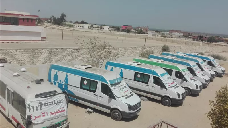 الكشف وتوفير العلاج لــــ 1250مواطناُ بقرية الأنصاري ببنى سويف
