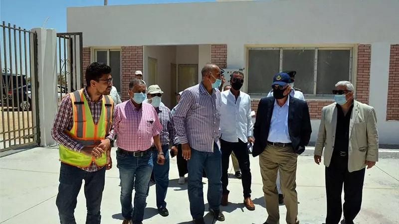 فودة يتفقد مكتب طب الأسرة والطريق الجديد ومحطة الرفع بقرية الجبيل بطور سيناء