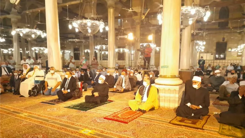 بحضور مفتى الجمهورية.. الطرق الصوفية تحتفل بالعام الهجرى الجديد بمسجد الحسين.. صور
