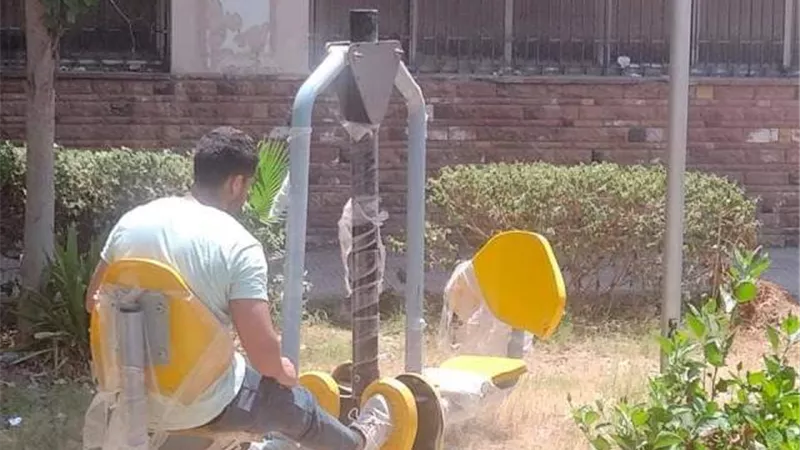 إنشاء صالات رياضيه مفتوحة داخل حدائق جامعة الزقاريق