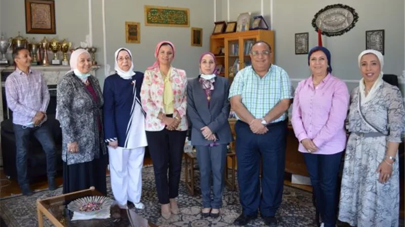 ماجد نجم يواصل سلسلة جولاته لمتابعة اختبارات القدرات فى جامعة حلوان.. بالصور