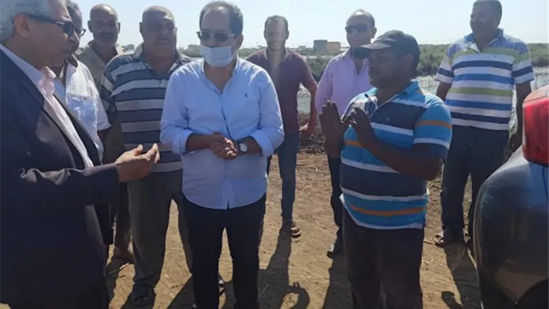 الزراعة :رئيس هيئة الثروة السمكية يتفقد المواقع الانتاجية بكفر الشيخ