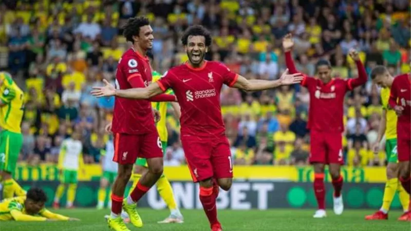 ليفربول يكتسح نورويتش بثلاثية بمشاركة الفرعون المصرى محمد صلاح