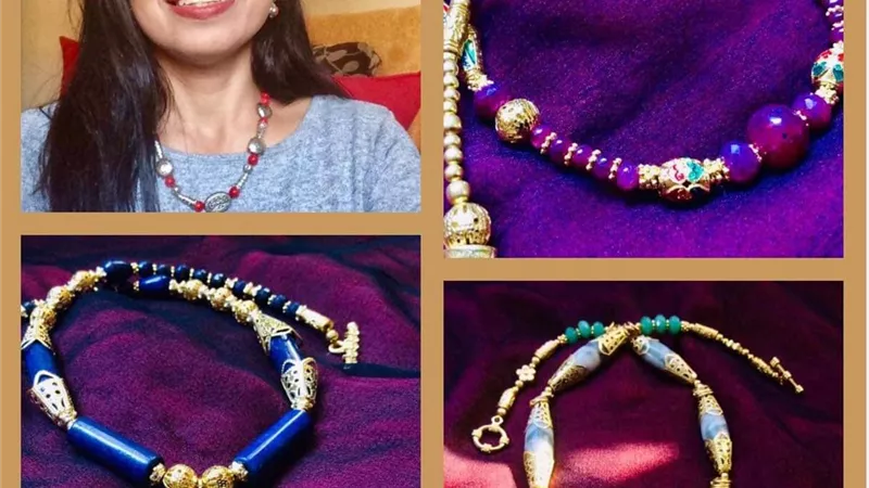 مجوهرات آرت سيكولوجى فى معرض الفنانة التشكيلية وفاء ياديس
