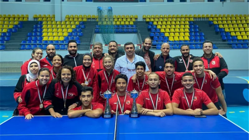 تنس طاولة الأهلي.. بعثة الفريق تطير إلى الأردن للمشاركة في البطولة العربية