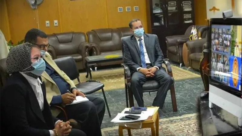 نائب محافظ الوادى الجديد تشارك خطة مواجهة فيروس كورونا
